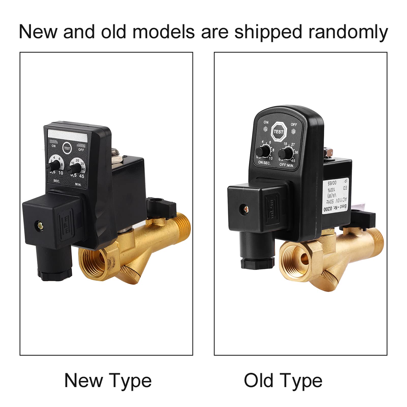 Automatic Electronic Timed Drain Valve G1/2 DN15 - Programmable Compressed Air Condensate Drain for Air Compressor Systems - Perfect for Industrial, Workshop & Pneumatic Equipment Maintenance