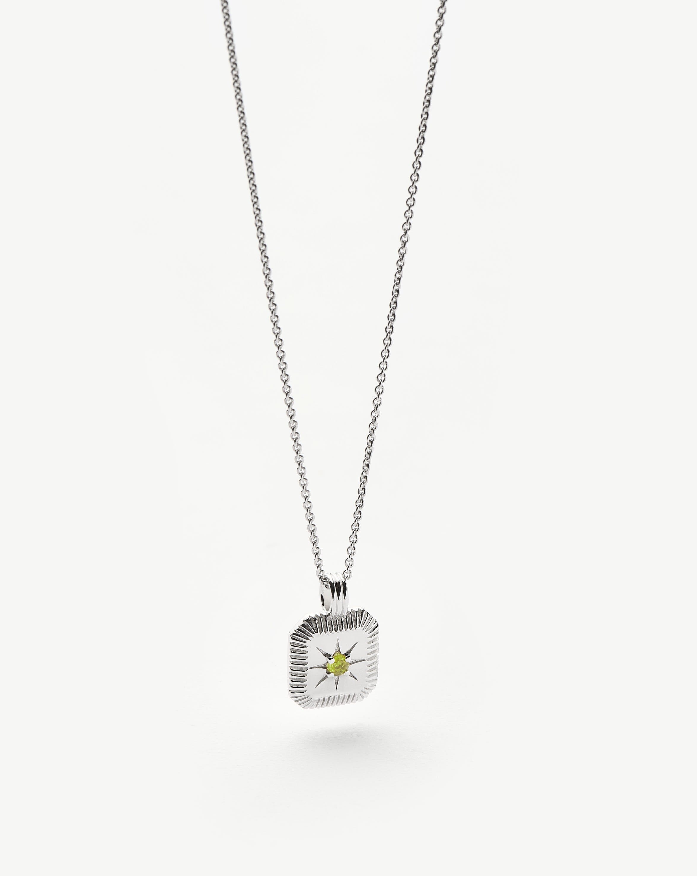 August Birthstone Pendant Necklace - Genuine Peridot Gemstone Jewelry for Women | Elegant Gift for Birthday, Anniversary & Special Occasions | Perfect for Everyday Wear, Parties & Formal Events
