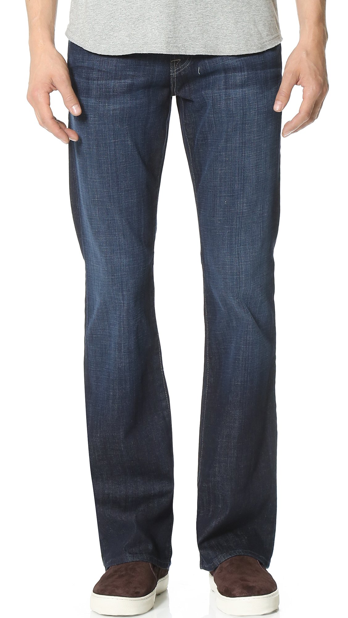 7 For All Mankind Men's Brett Bootcut Jeans - Classic Denim Pants for Casual & Night Out | Comfortable Slim Fit Stretch Jeans for Work, Dating & Weekend Wear