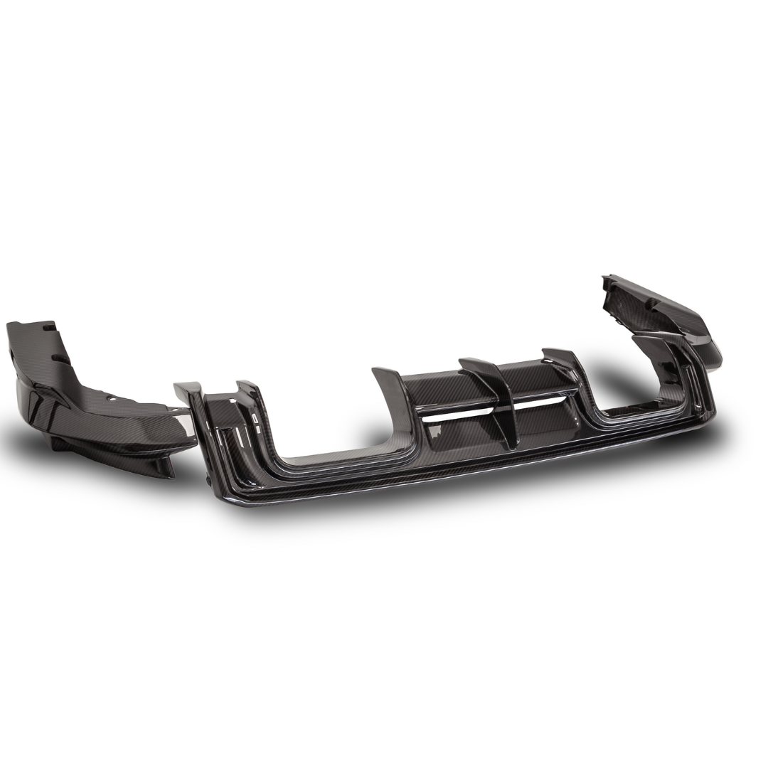 BMW G8X M3 Carbon Fiber Rear Diffuser V Style™ - High Performance Aero Upgrade for Track & Street Racing - Enhance Style & Downforce