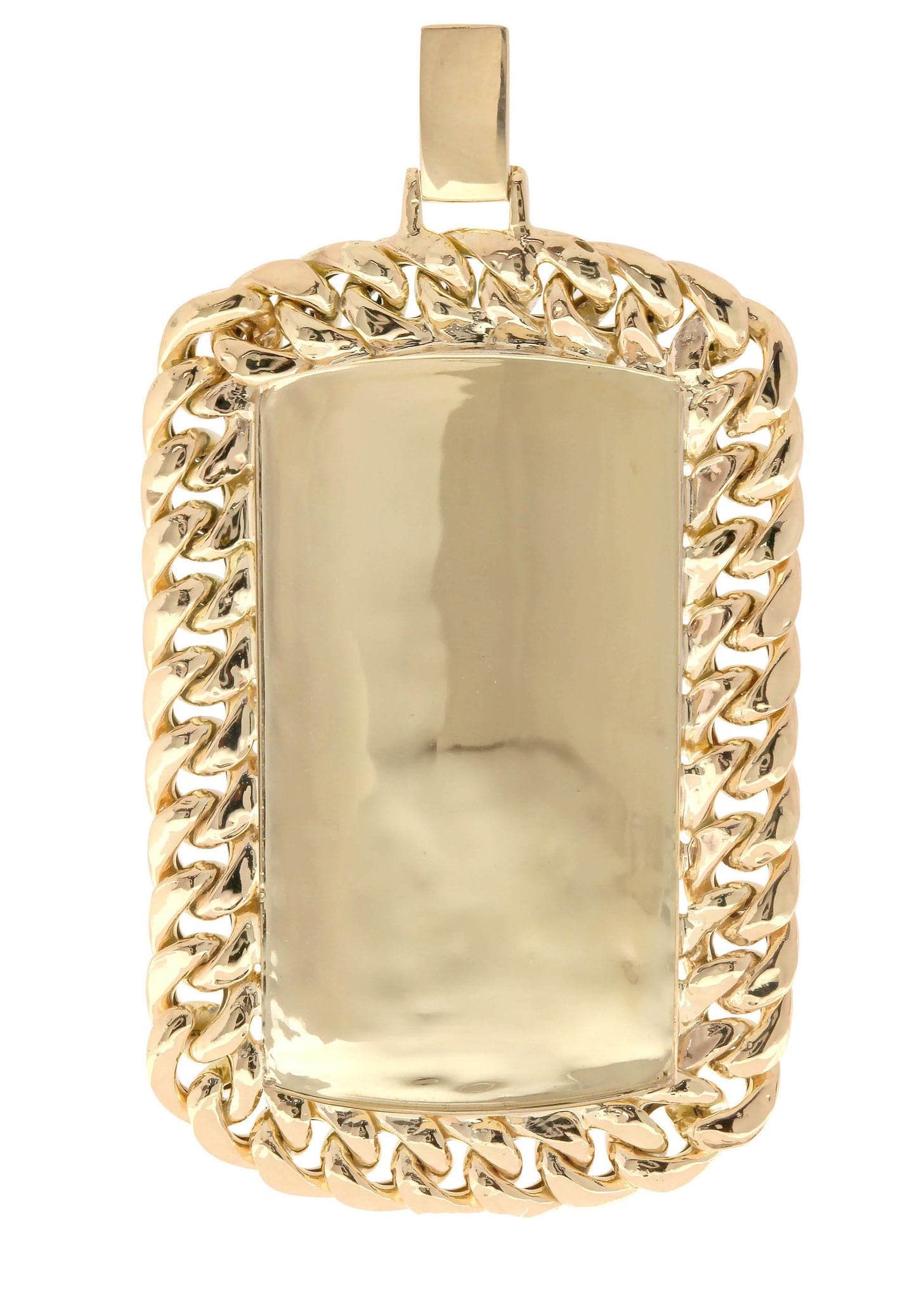 1.68 Carat Diamond Dog Tag Pendant Necklace for Men - 26.54 Grams Solid Gold/Silver - Military Style Jewelry Gift for Veterans & Pet Lovers - Perfect for Everyday Wear, Special Occasions & Memorial Gifts