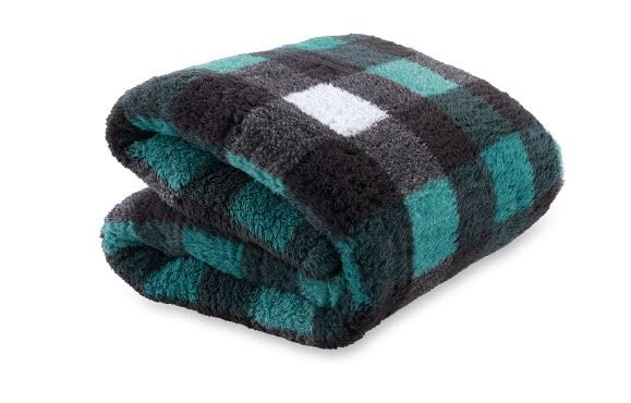 Teal and Blue Buffalo Check Plaid