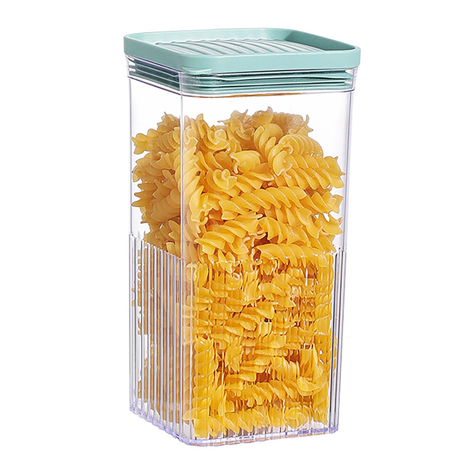 Bephible Airtight Food Storage Jars - Large Transparent Plastic Containers for Pasta, Nuts & Snacks | Kitchen & Pantry Organization