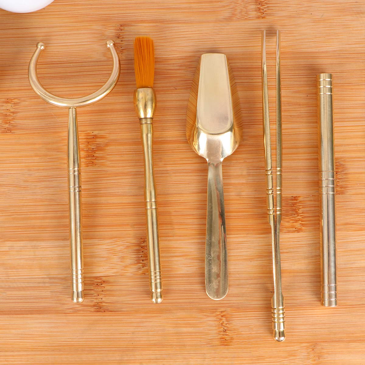 Premium 6-in-1 Tea Making Kit - Ceremonial Tea Set with Stainless Steel Tools & Bamboo Tray - Perfect for Home Brewing, Tea Ceremonies & Gifts