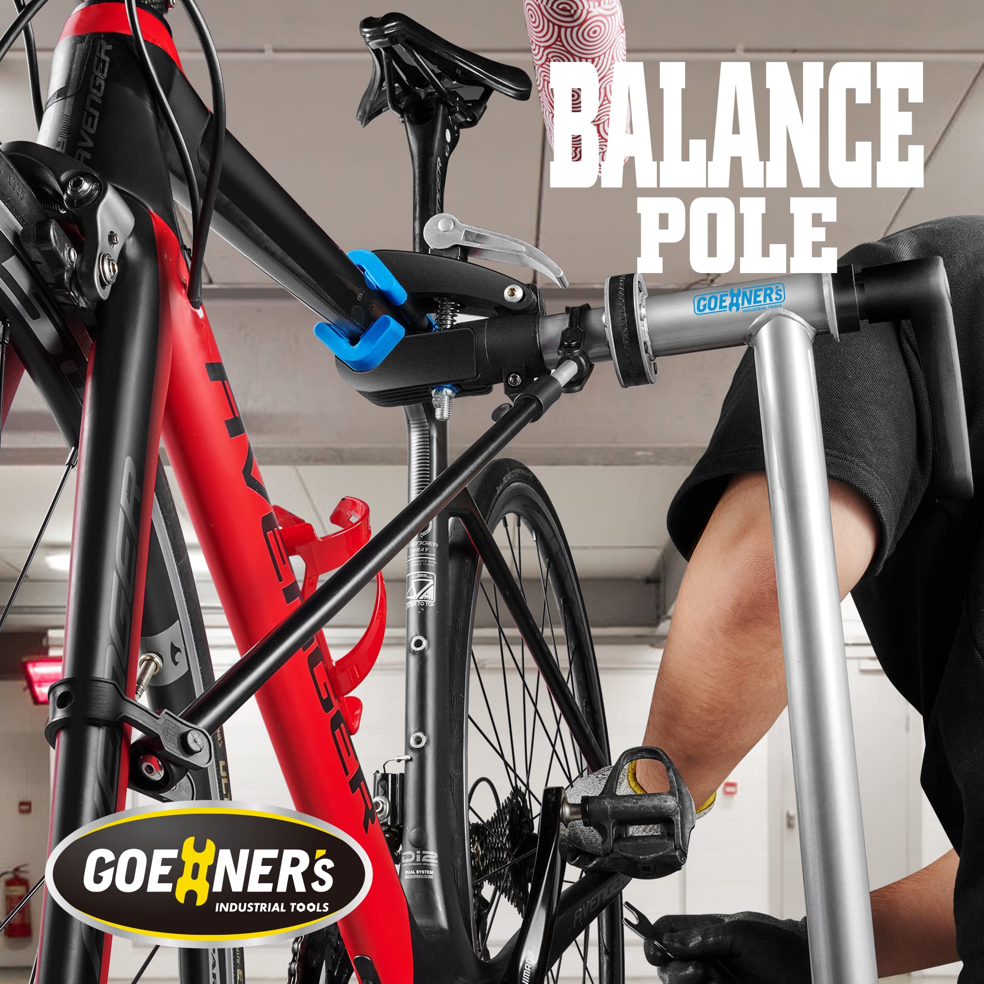 GOEHNER Heavy Duty Bike Repair Stand - 100 lbs Capacity for E-Bikes, Mountain & Road Bikes | Professional Bicycle Maintenance Stand for Home Garage & Bike Shops