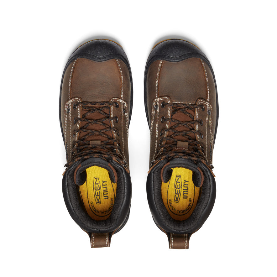 Men's Fort Wayne 6 Waterproof Soft Toe Work Boots - Dark Earth/Gum | Durable & Comfortable for Construction, Hiking & Outdoor Work