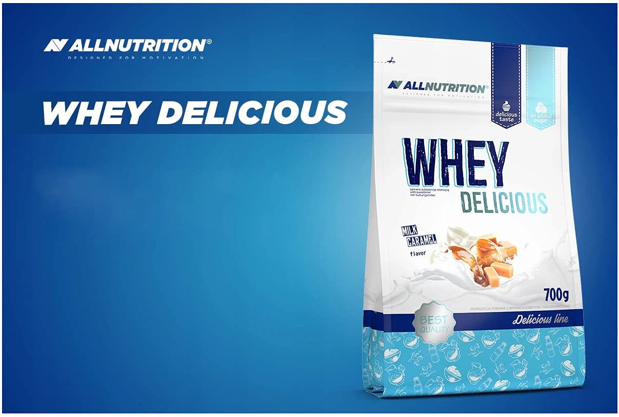 ALLNUTRITION Whey Delicious Protein Powder - 700g Chocolate Raspberry Flavor for Muscle Growth, Bodybuilding & Fitness | Post-Workout Recovery & Healthy Diet Supplement