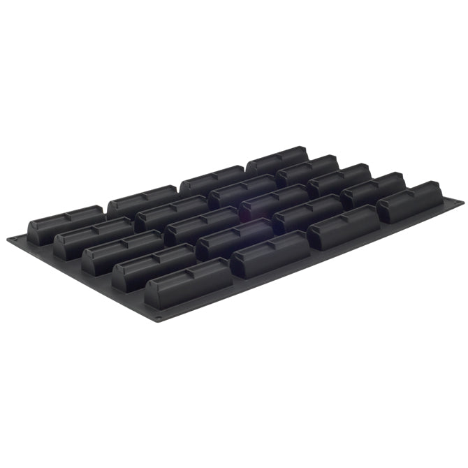 Pavoflex Silicone Sloped Rectangle 20 Forms - Non-Stick Baking Molds for Cakes, Brownies & Desserts - Perfect for Home Baking & Party Treats