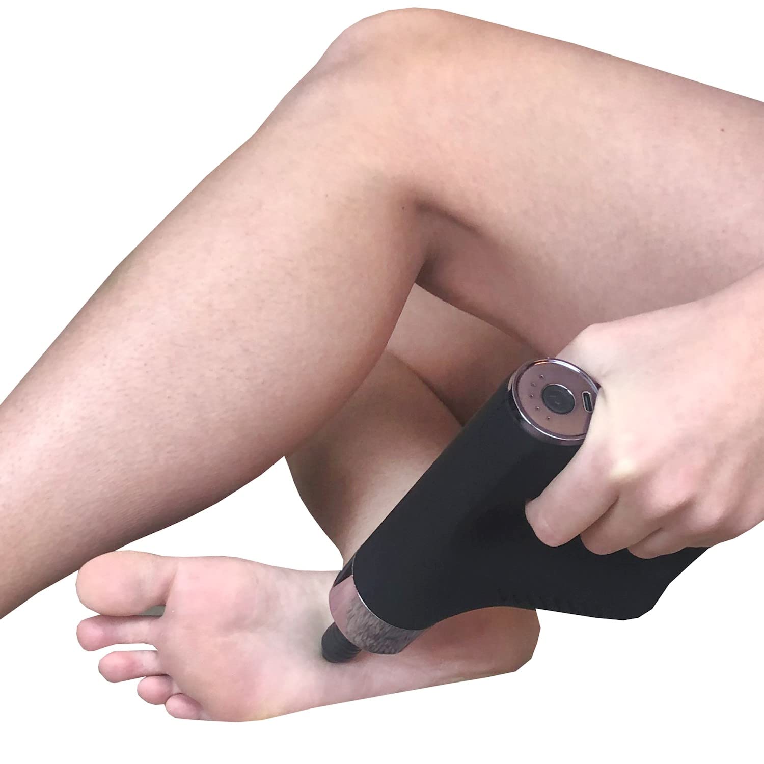 NV-07021 Compact Power Percussion Massager - Portable Deep Tissue Muscle Relief for Back, Neck & Shoulders - Perfect for Home, Office & Travel Use (Black)