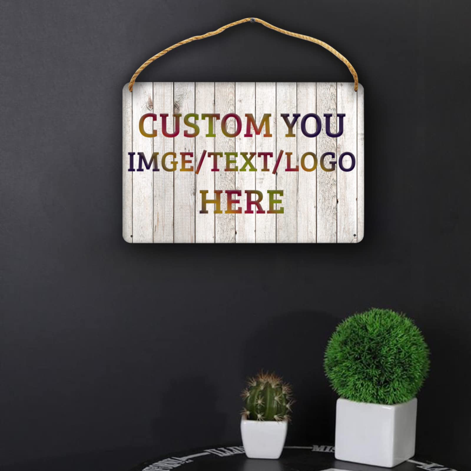 Personalized Welcome Sign - Custom Door Wall Decor for Home, Office & Gifts - 9x6 Inch Rustic Wooden Plaque - Perfect for Entryway, Housewarming & Wedding Decor