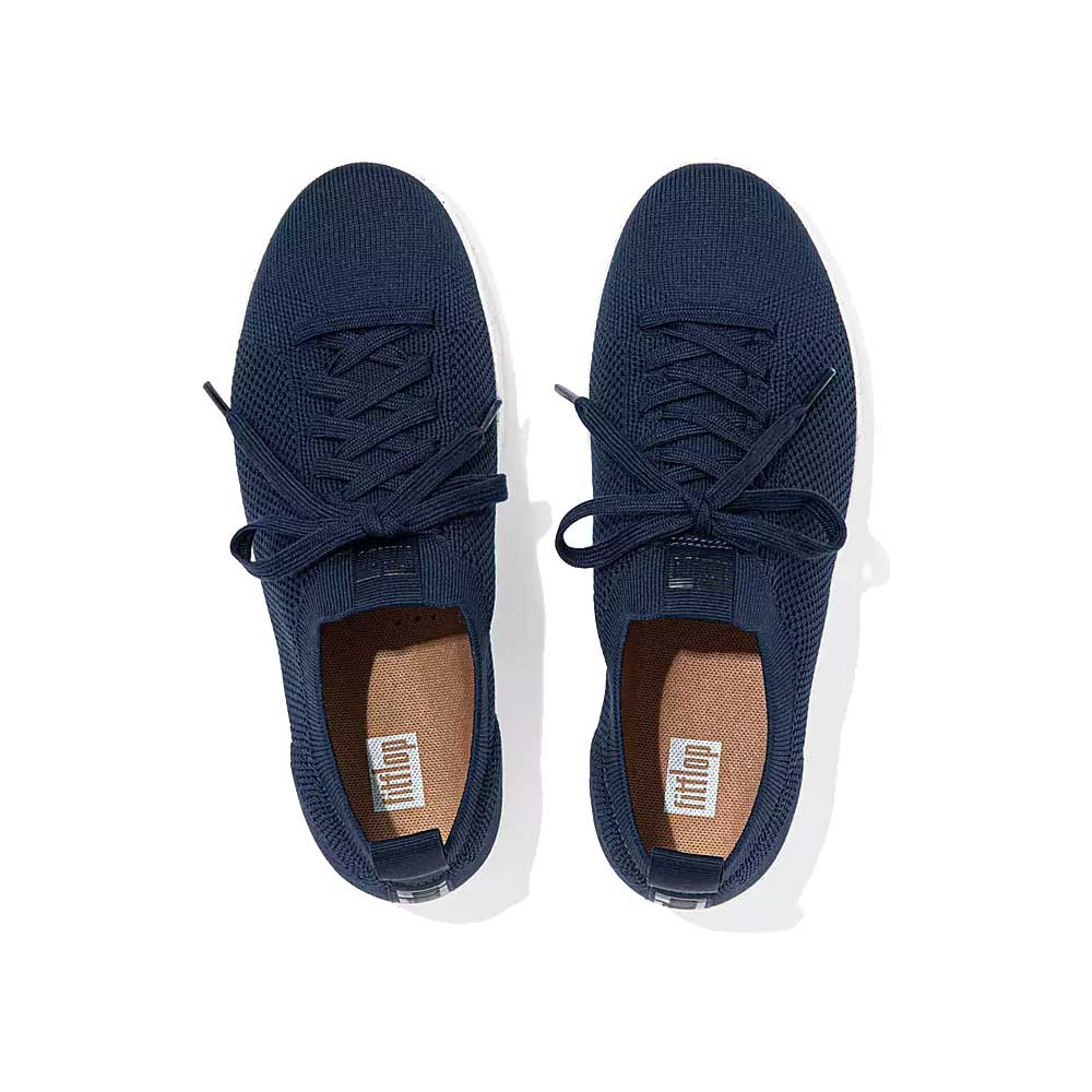 FitFlop Rally E01 Multi Knit Trainer Sneakers - Comfortable Walking Shoes for Women & Men | Breathable & Supportive | Perfect for Gym, Running, Travel & Everyday Wear (Midnight Navy)