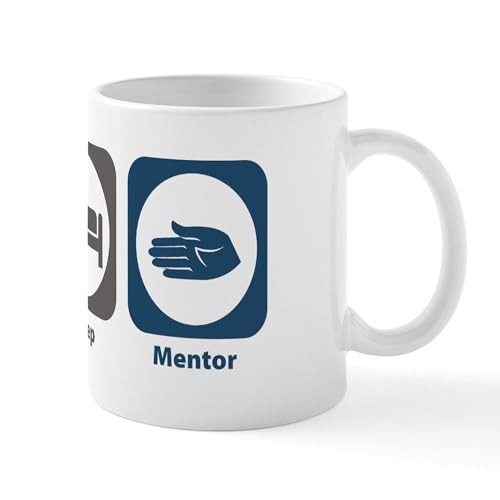 White - Eat Sleep Mentor Mug