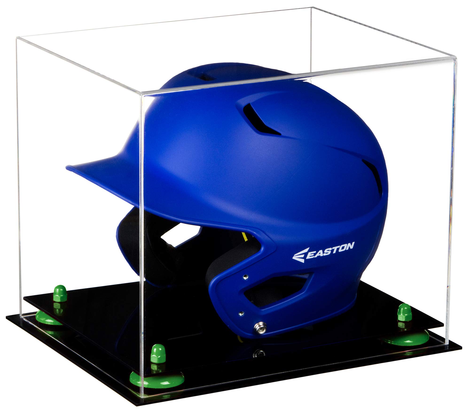 Acrylic Baseball Batting Helmet Display Case - Clear Protective Cover for Collectible Sports Memorabilia - Perfect for Showcasing in Home, Office, or Sports Fan Cave