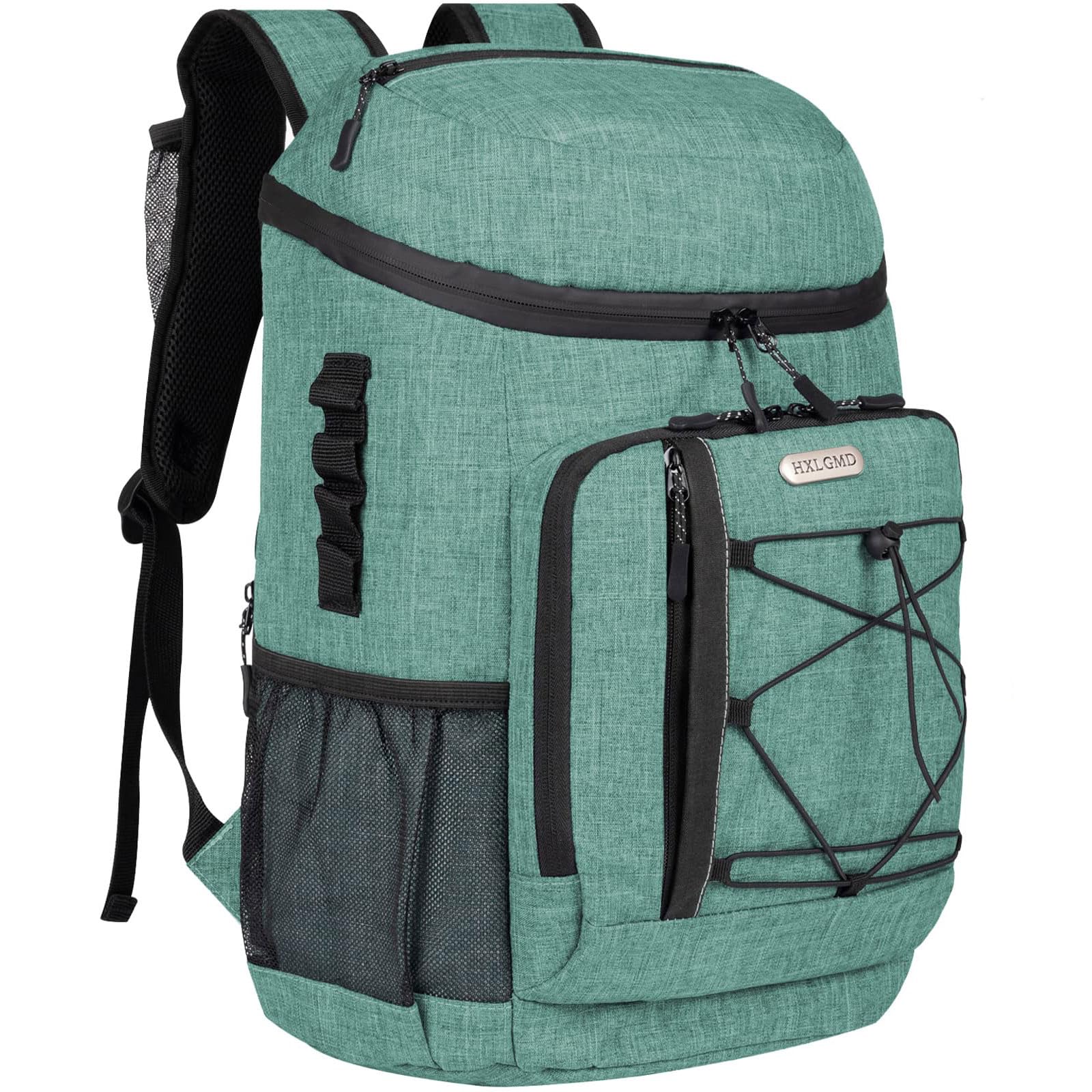 Insulated Backpack Cooler - Leak Proof 30 Can Capacity, Soft Sided Ice Chest Cooler Bag with Reusable Ice Packs for Beach, Travel, Camping & Outdoor Adventures | Perfect for Picnics, Tailgating & Hiking