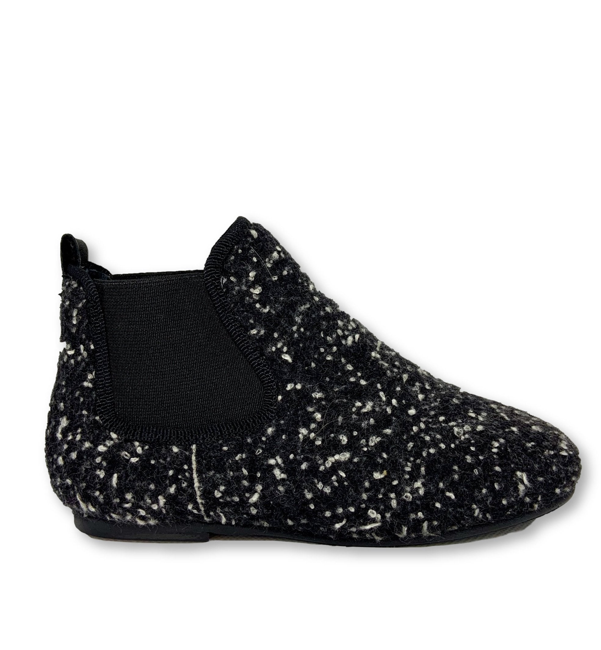Stylish BluBlonc Black Tweed Ankle Boots for Women - Comfortable Winter Booties with Chunky Heel | Perfect for Office, Date Night & Casual Outfits