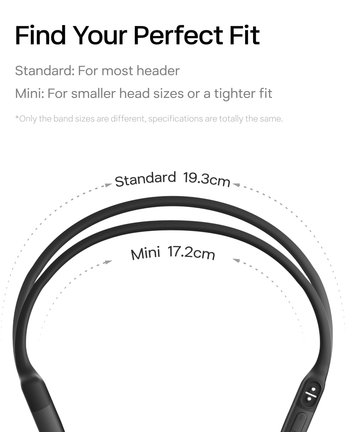 SHOKZ OpenRun Mini (AfterShokz Aeropex Mini) - Lightweight Bone Conduction Open-Ear Bluetooth Headphones for Running, Cycling & Workouts - IP67 Waterproof Wireless Sport Earbuds with Built-in Mic & Headband - Perfect for Gym, Jogging & Outdoor Activities