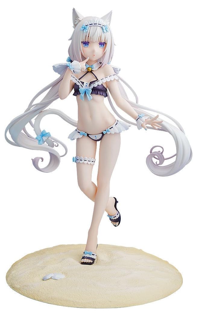 Good Smile Company Nekopara: Vanilla 1/7 Scale PVC Figure - Maid-Style Swimsuit Anime Collectible for Display & Gaming Room Decor