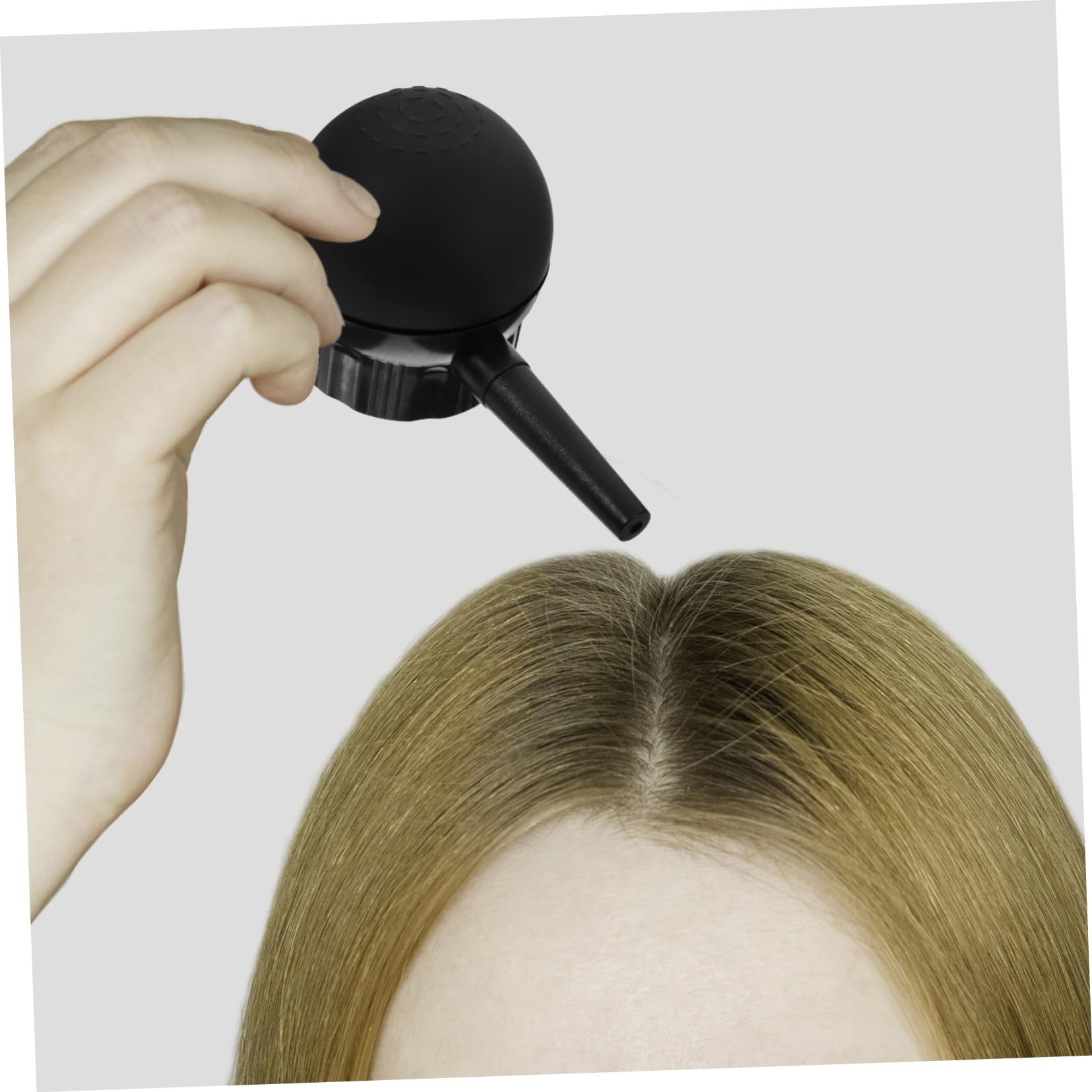 BIUDECO Hair Styling Spray Bottle with Nozzle - Black Hair Building Fibers Applicator for Thinning Hair & Volume Boost - Perfect for Salon, Home Use & Travel