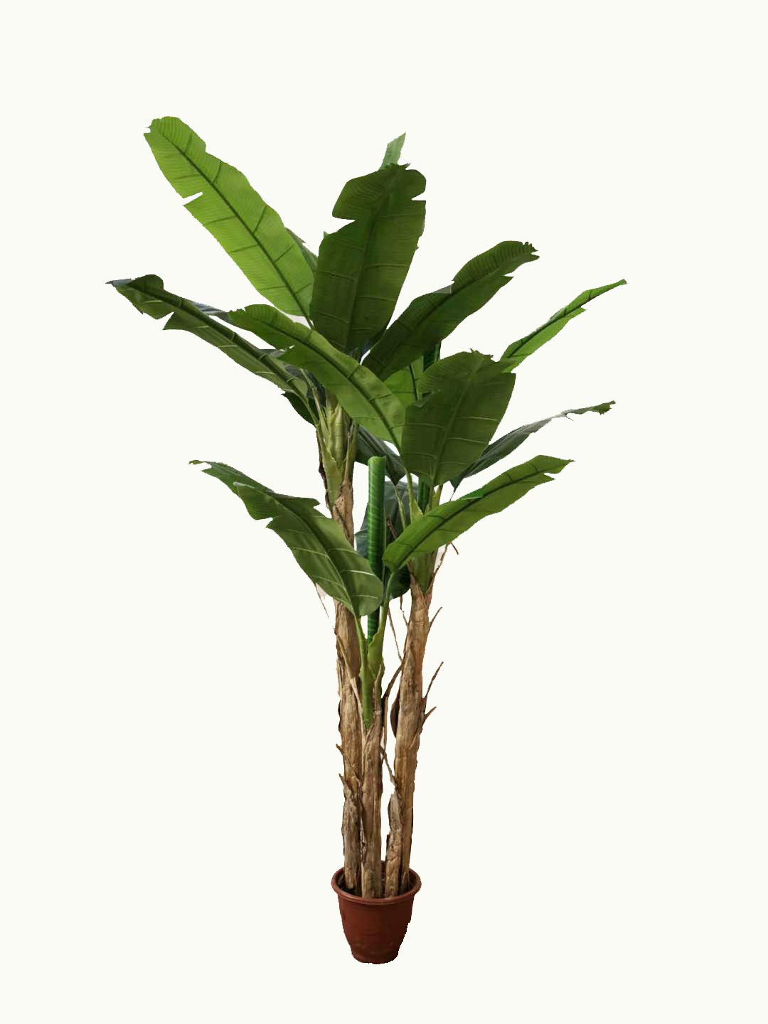 AMERIQUE 7ft Realistic Tropical Banana Artificial Tree with Split Leaves & Nursery Pot - Perfect for Home Decor, Office, and Indoor/Outdoor Spaces