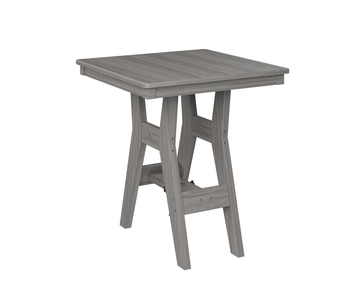 Berlin Gardens Harbor 28 Inch Square Bar Height Table - Outdoor Patio Dining & Entertaining for Backyard, Deck or Poolside