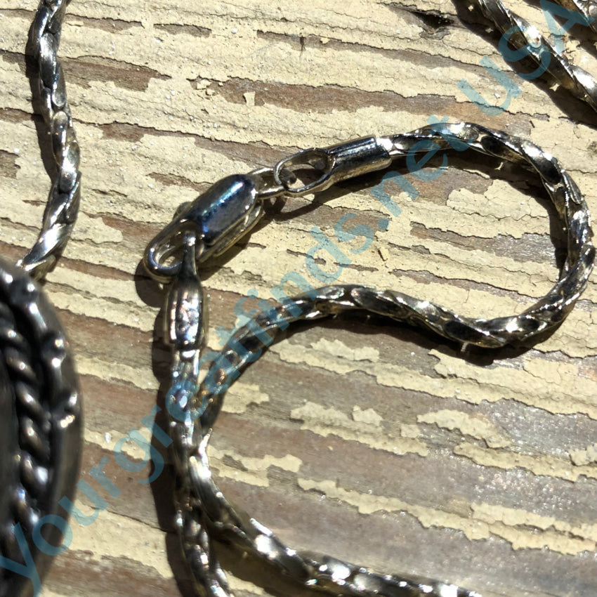 Vintage Navajo Turquoise Necklace & Pin - Sterling Silver Jewelry for Women, Handmade Southwest Style, Perfect for Boho Fashion & Special Occasions