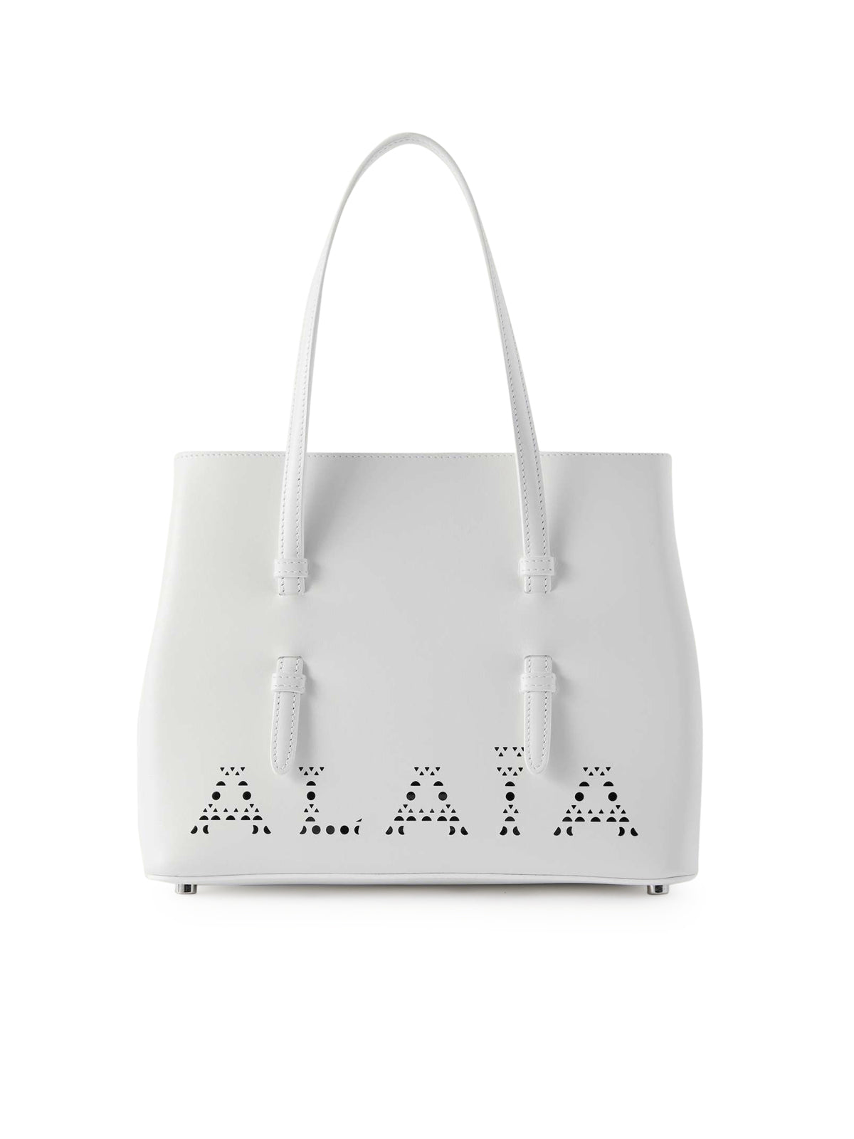 Alaia Mina 25 White Crossbody Bag - Genuine Leather Women's Handbag for Work, Travel & Evening Events | Aa1S06725Ca177