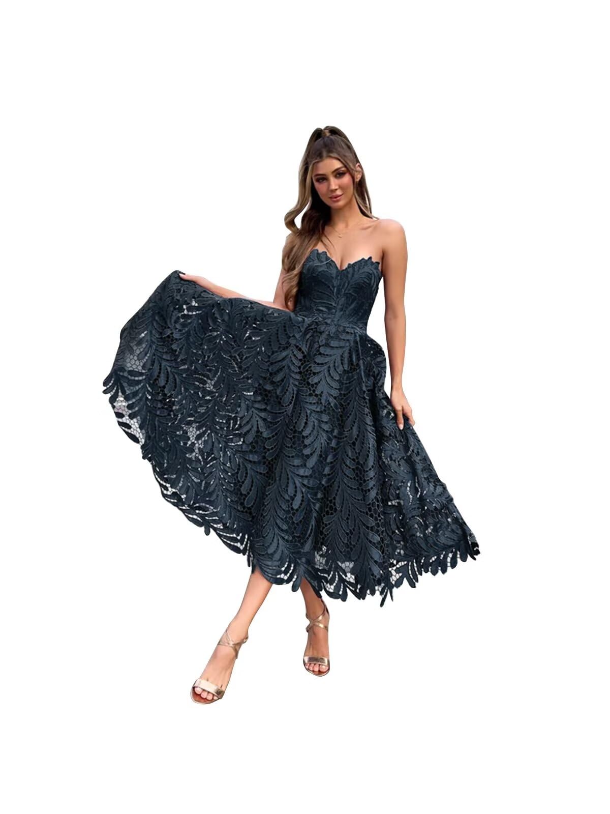 2024 Alikey Lace Prom Dresses | Short Sweetheart Neck Homecoming Dress | A-Line Formal Gown for Teen Girls | Perfect for Prom Night, Homecoming Dance & Special Occasions