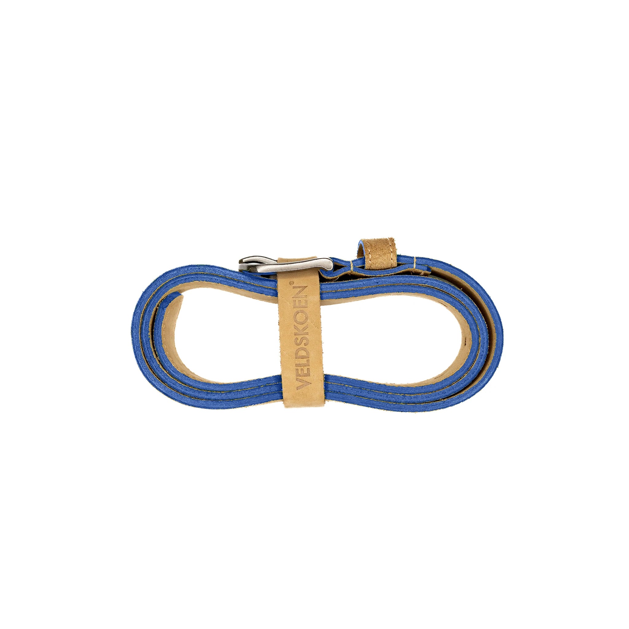 J Bay Belt 30mm Genuine Leather with Blue Stitching - Classic Adjustable Waistband for Men & Women - Perfect for Business Casual, Office Wear & Everyday Outfits