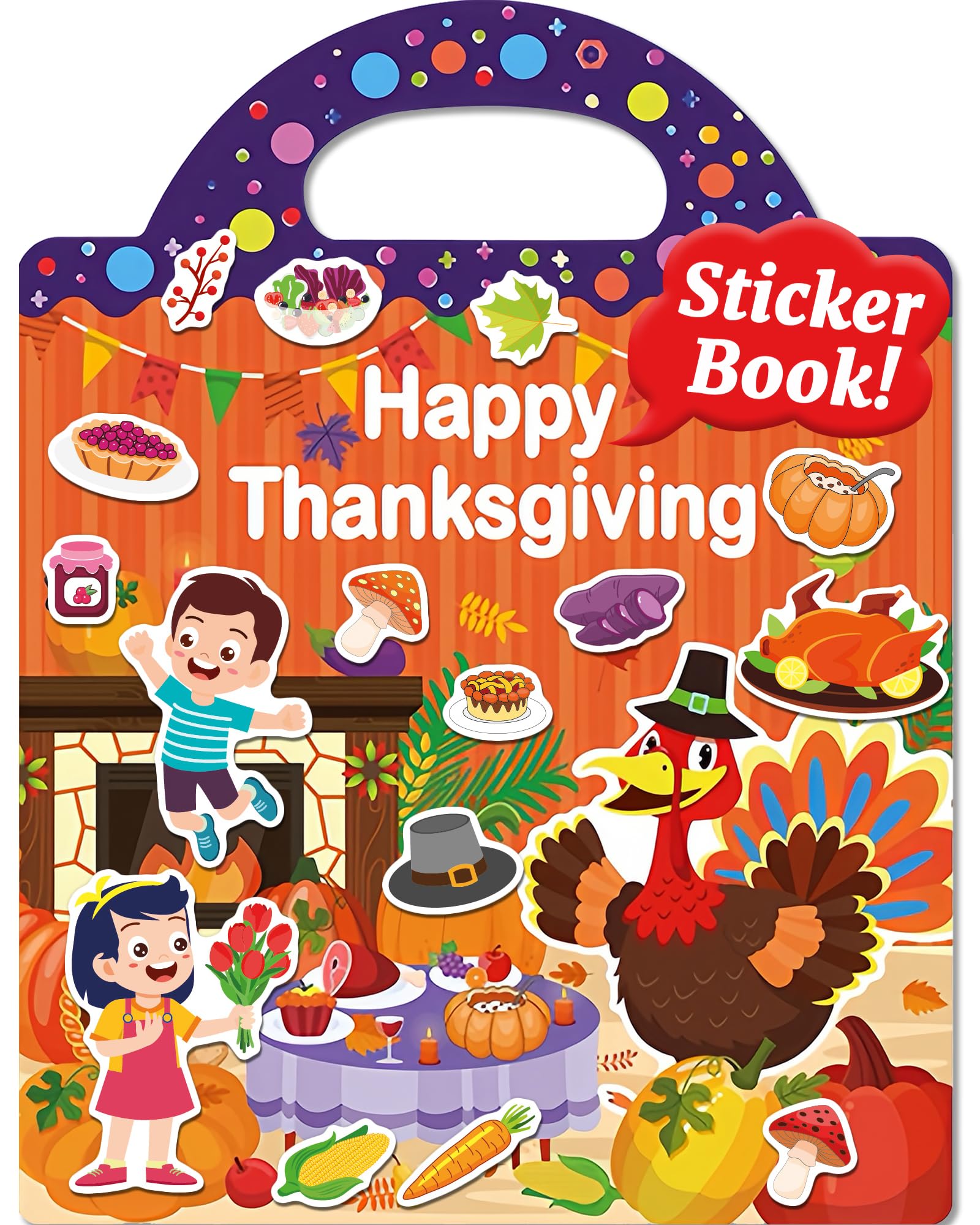 Reusable Sticker Book for Toddlers 1-4 Years - Fun Educational Activity Book with 500+ Stickers for Boys & Girls - Perfect Travel Toy, Birthday Gift & Learning Tool for Preschoolers - Ideal for Airplane, Car Rides & Quiet Playtime