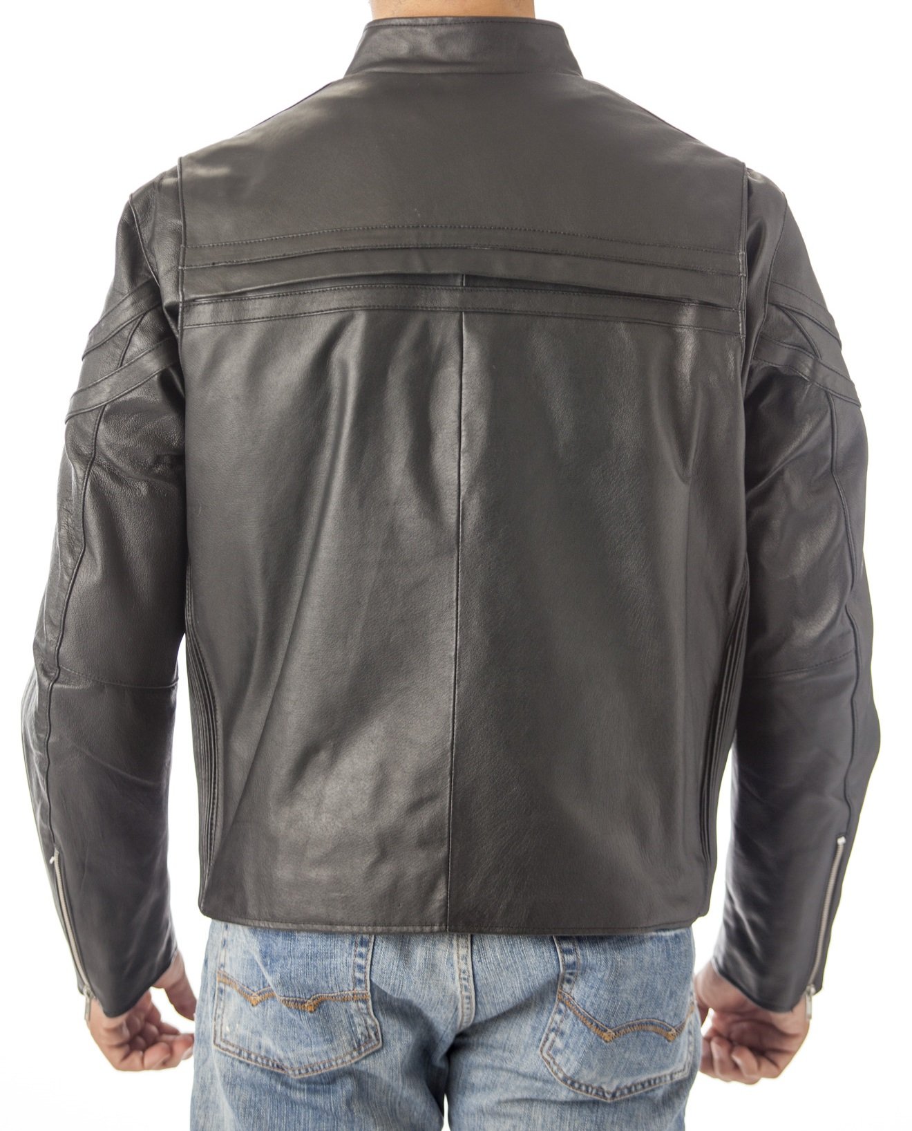REED Men's Vented Motorcycle Leather Jacket - Premium Imported Biker Jacket for Men - Windproof & Breathable Riding Gear for Motorcycle Enthusiasts - Perfect for Cruising, Touring & Urban Riding
