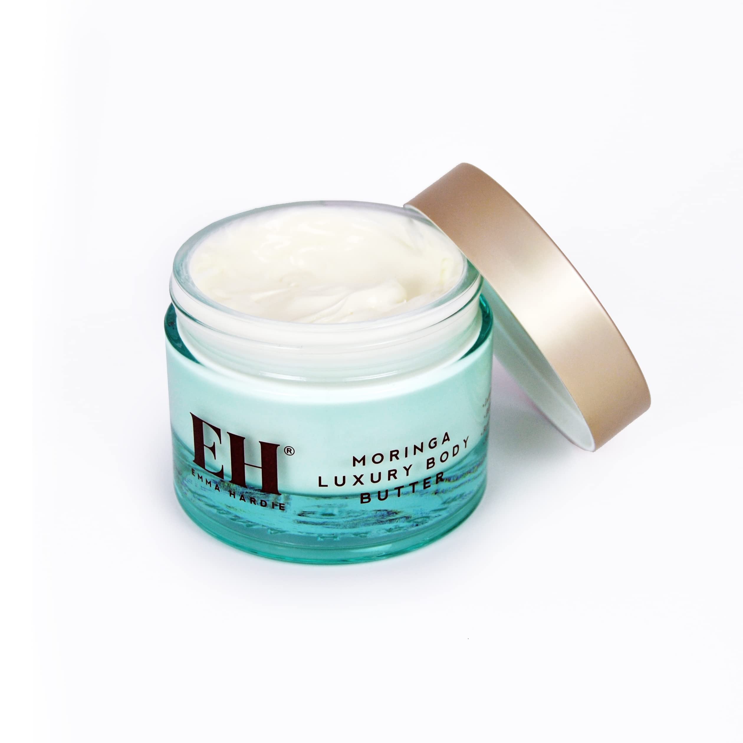 Emma Hardie 200ml Moringa Luxury Body Butter - Rich Nourishing Moisturizer for Dry Skin, Vegan & Cruelty Free - Strengthens Skin Barrier, Deep Hydration & Rejuvenation - Perfect for Daily Skincare Routine & Post-Shower Use