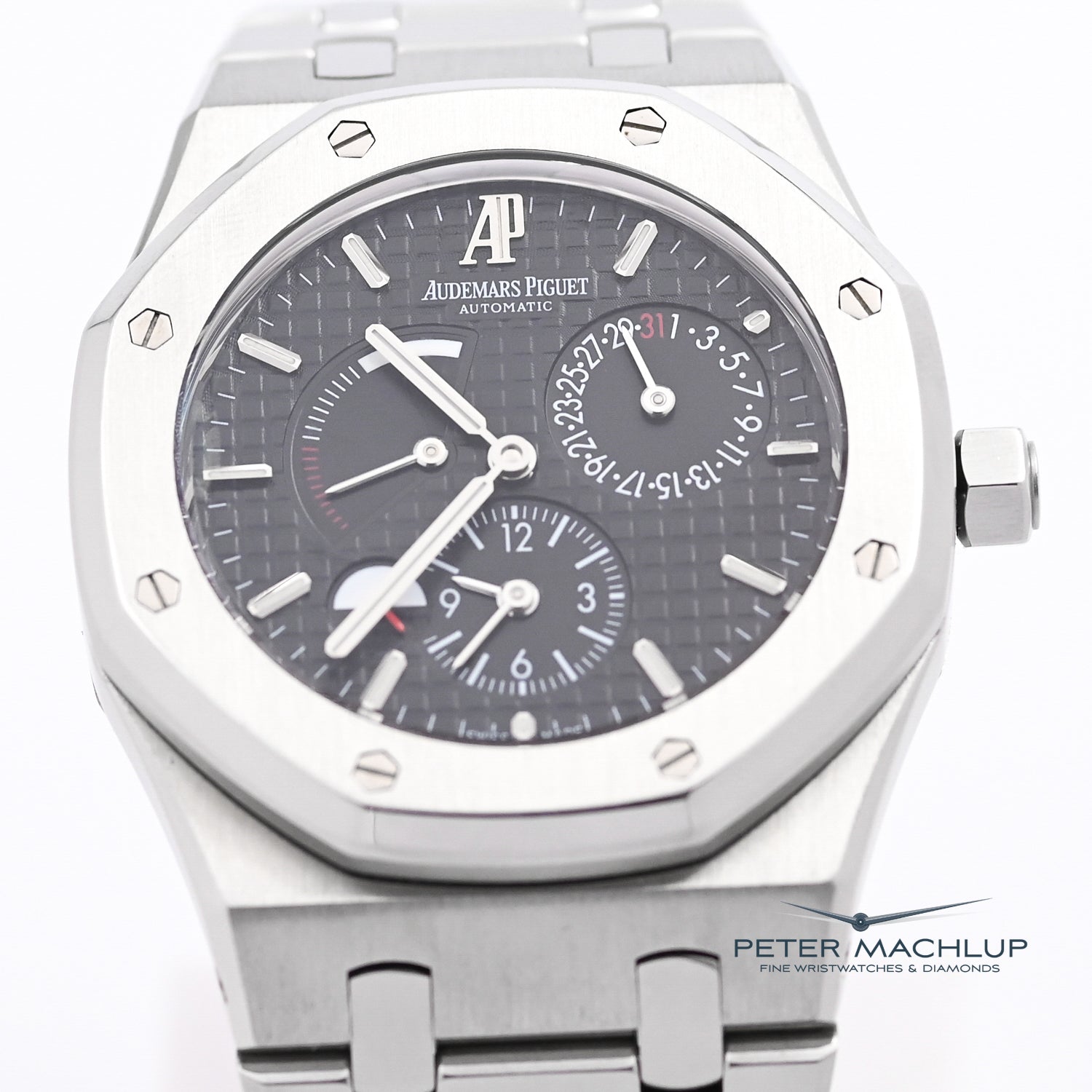 Audemars Piguet Royal Oak Offshore Automatic Dual Time Power Reserve Men's Luxury Watch - Perfect for Business Travel & Formal Occasions