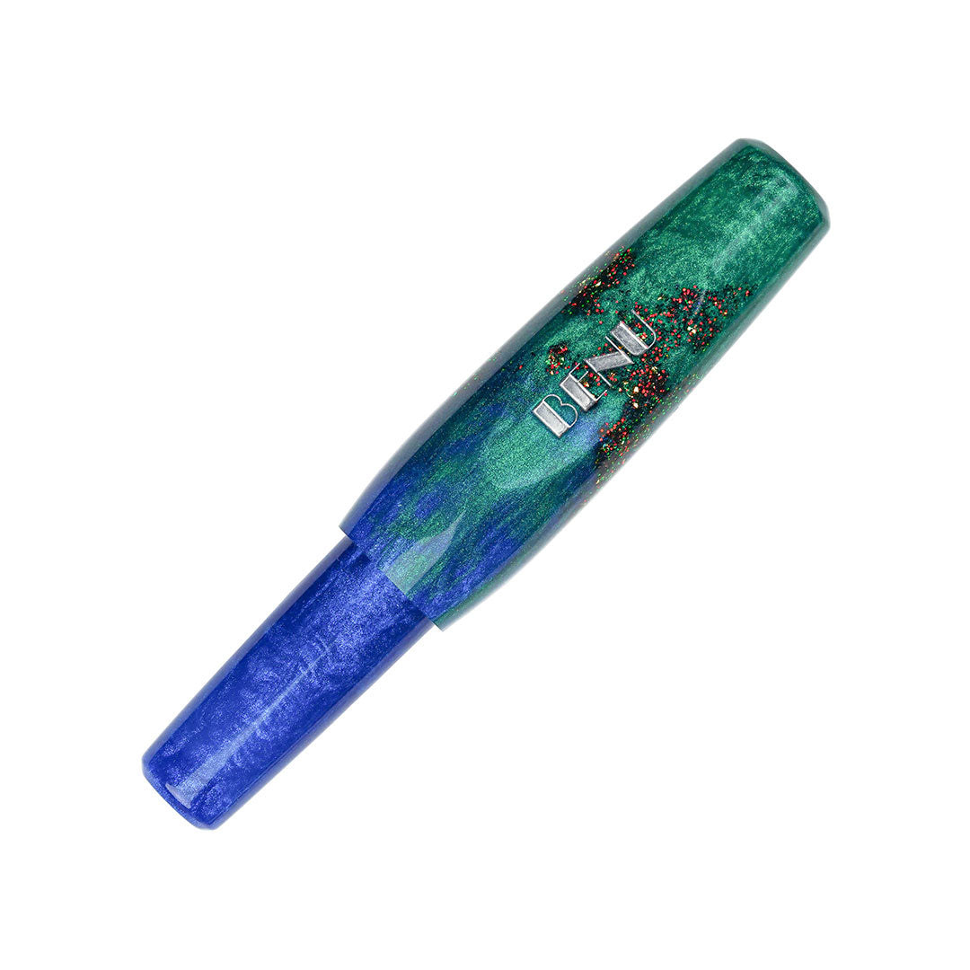 Benu Pixie Pocket Fountain Pen - Emerald Sea Green Ink, Compact & Portable for Everyday Writing, Journaling, and Note-Taking