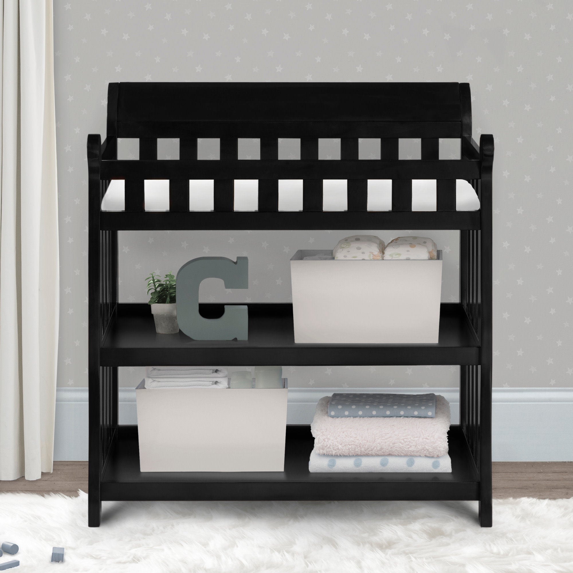 Eclipse Baby Changing Table with Safety Straps - Waterproof & Portable Diaper Station for Nursery, Travel & On-the-Go Parents
