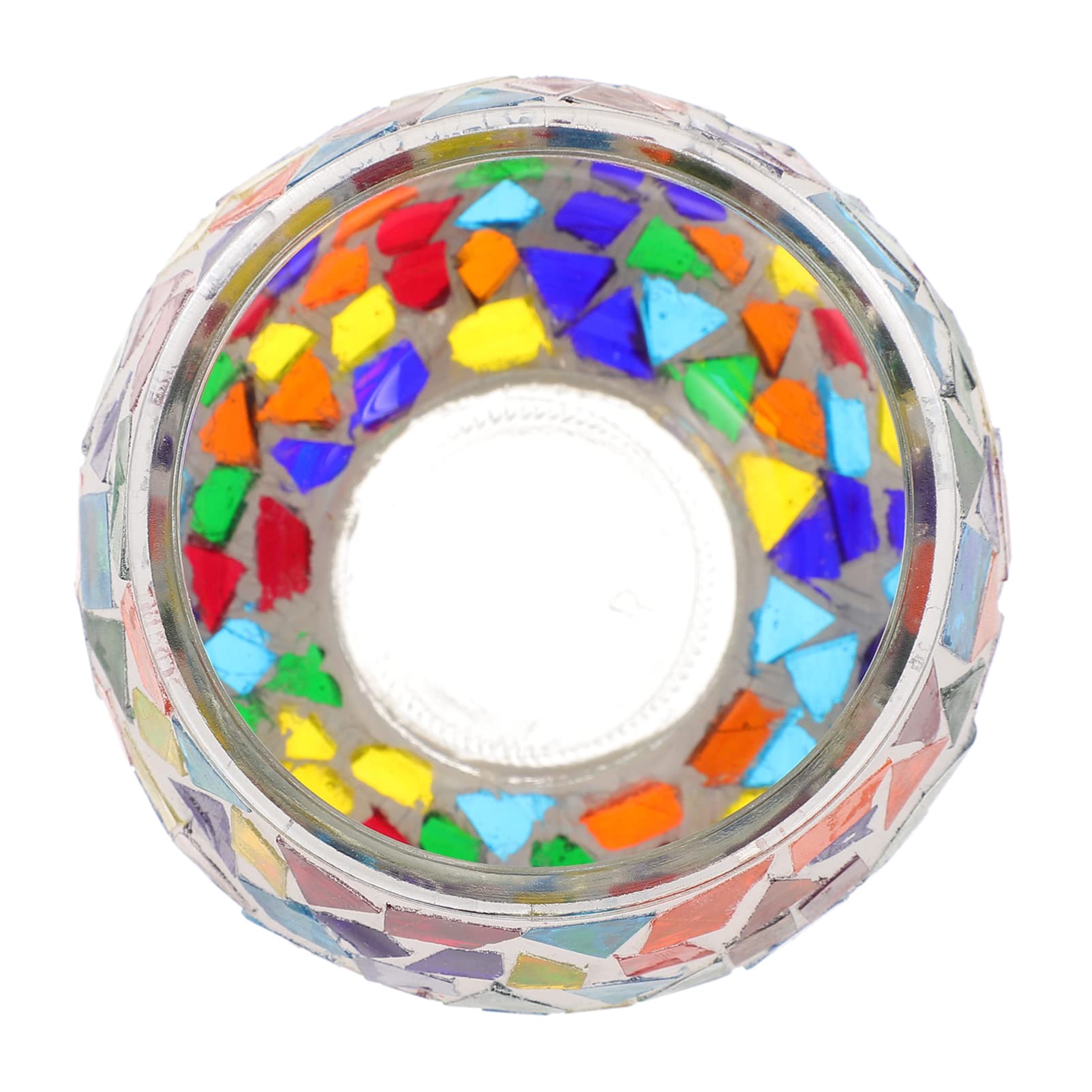 VOSAREA Handmade Mosaic Glass Votive Candle Holder - Romantic Tealight Holder for Aromatherapy, Home Decor, Party Centerpiece, Pen Organizer & Plant Pot Decor - Perfect for Weddings, Spa Nights & Cozy Evenings