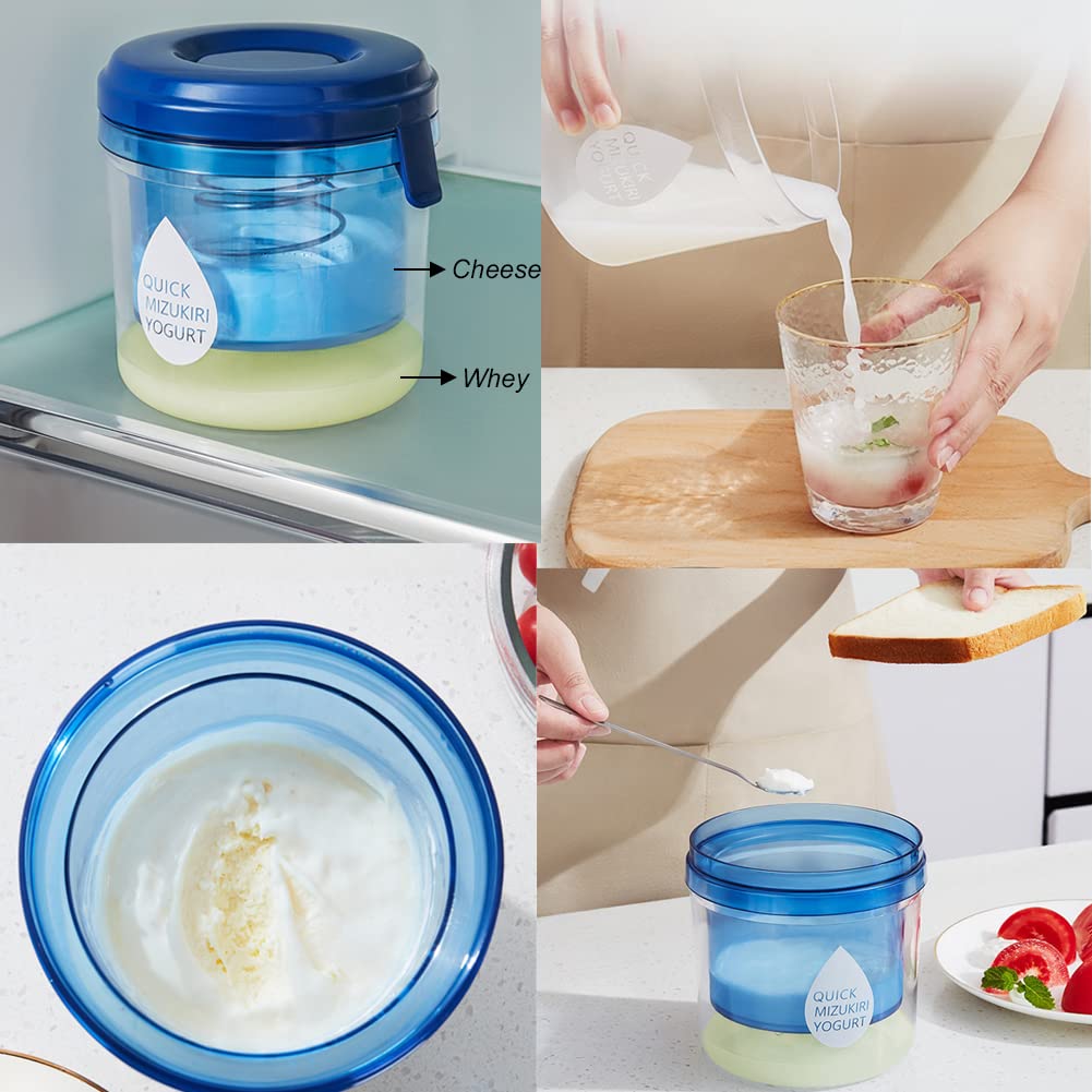 Greek Yogurt Strainer Maker - Yogurt Cheese & Nut Milk Filter Machine - Kitchen Gadget for Homemade Curd, Juice & Dairy - Perfect for Healthy Breakfast & Meal Prep