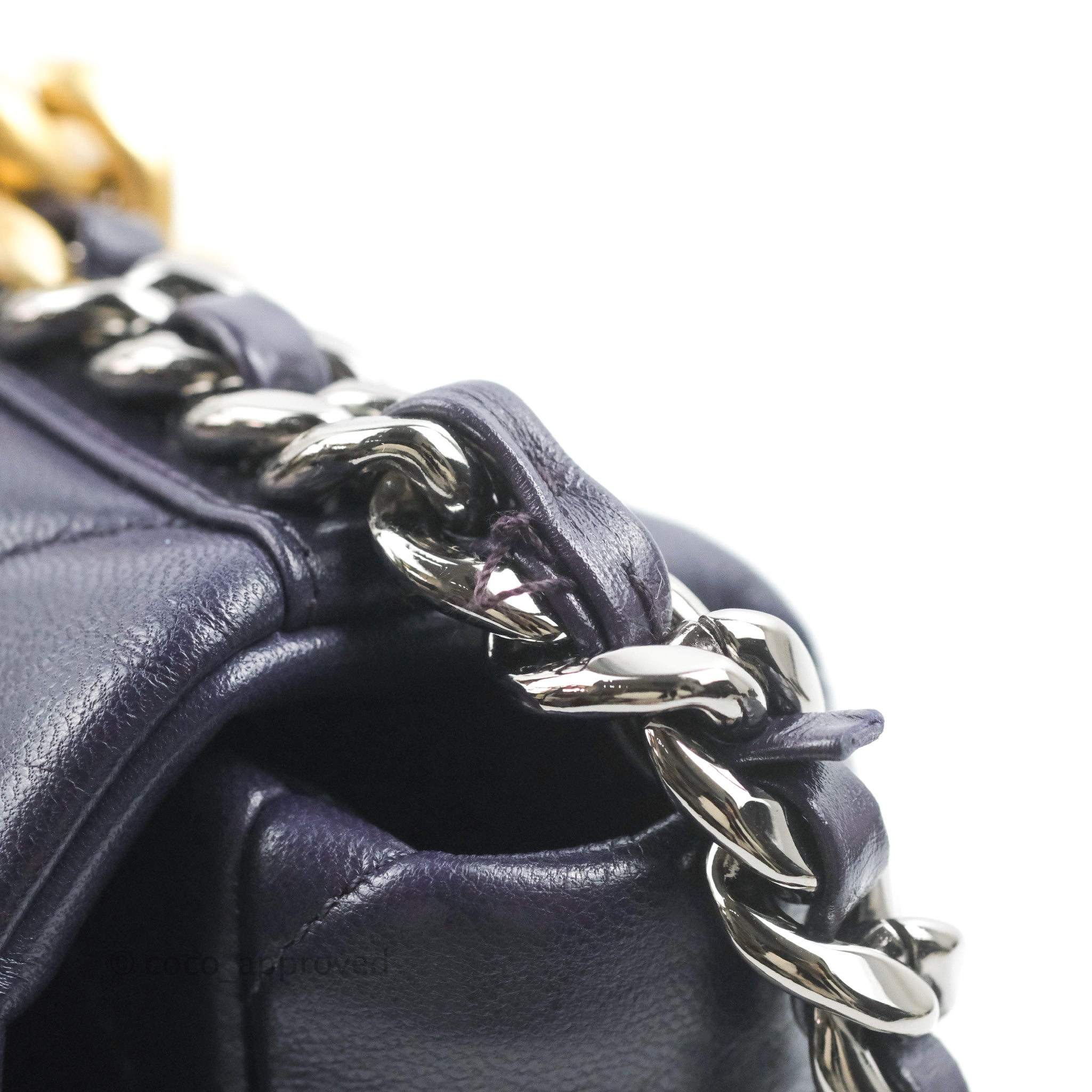 Chanel 19 Medium Flap Bag in Dark Purple with Mixed Hardware - Luxury Designer Handbag for Women, Perfect for Date Night & Special Occasions