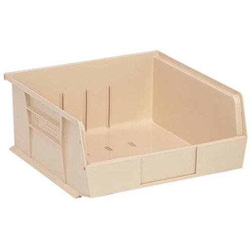 QUANTUM STORAGE SYSTEMS Ultra QUS235IVCS 6-Pack Ivory Plastic Storage Bins - 11