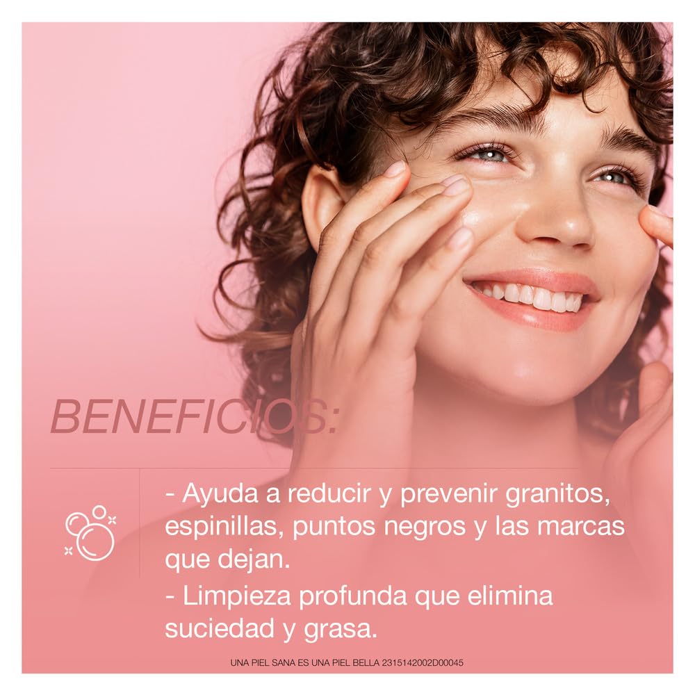 Neutrogena Oil-Free Pink Grapefruit Acne Face Wash with 2% Salicylic Acid & Vitamin C - 6 fl oz Pore Cleansing Liquid Facial Cleanser for Daily Use - Perfect for Oily & Acne-Prone Skin Morning & Night Routine