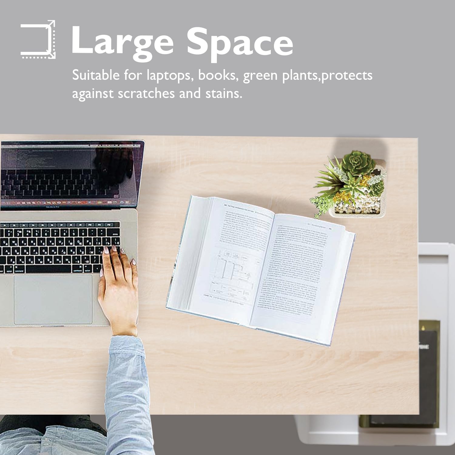 Best 32 Inch Computer Desk for Home Office - Modern Simple Design Study Writing Desk with Natural Finish - Perfect for Small Spaces, Remote Work & Online Classes