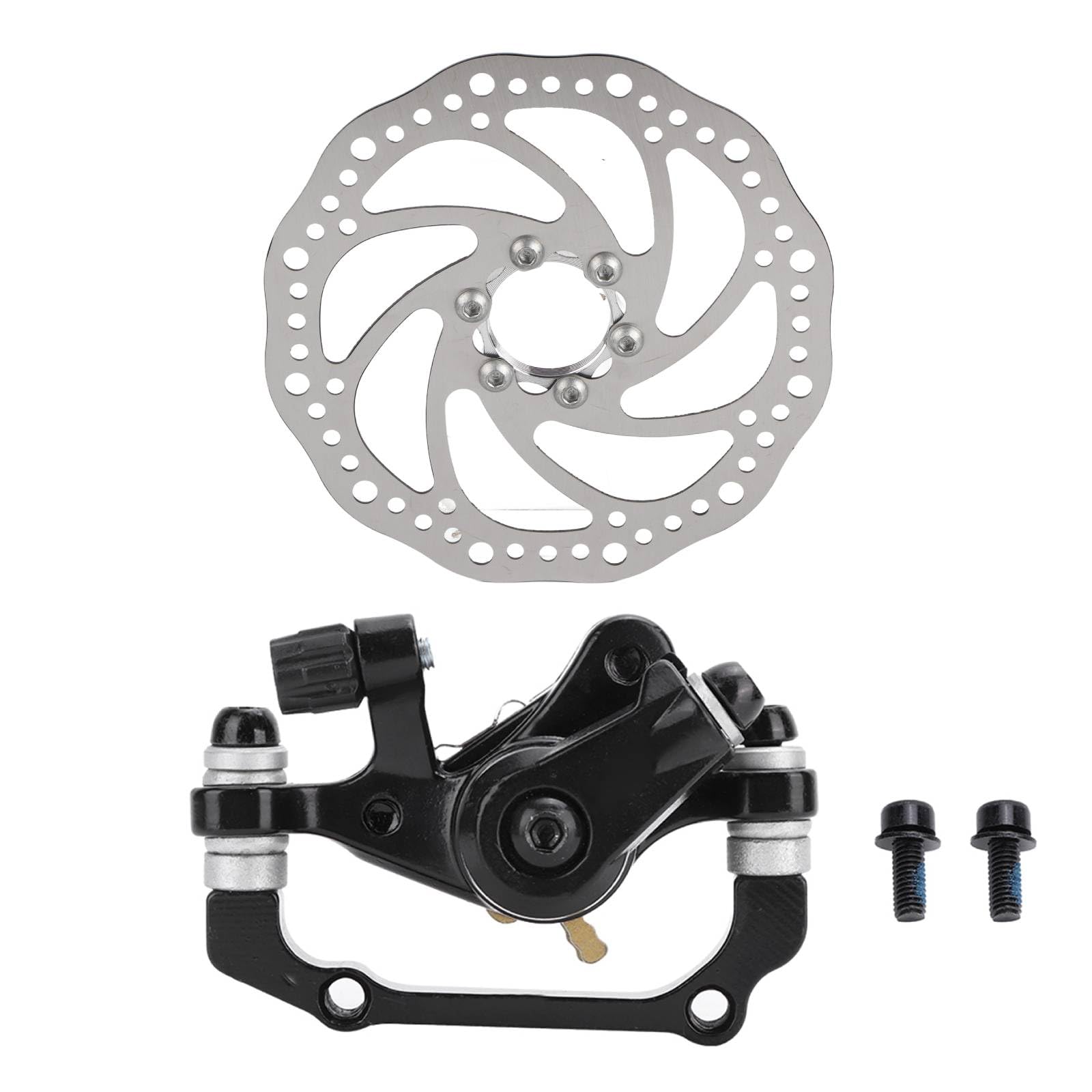 Mountain Bike Disc Brake Set - Rear Disc Brake Caliper with 160mm Rotor & Flange - High Performance Brake Kit for MTB, Road & Hybrid Bikes - Perfect for Trail Riding, Commuting & Off-Road Adventures