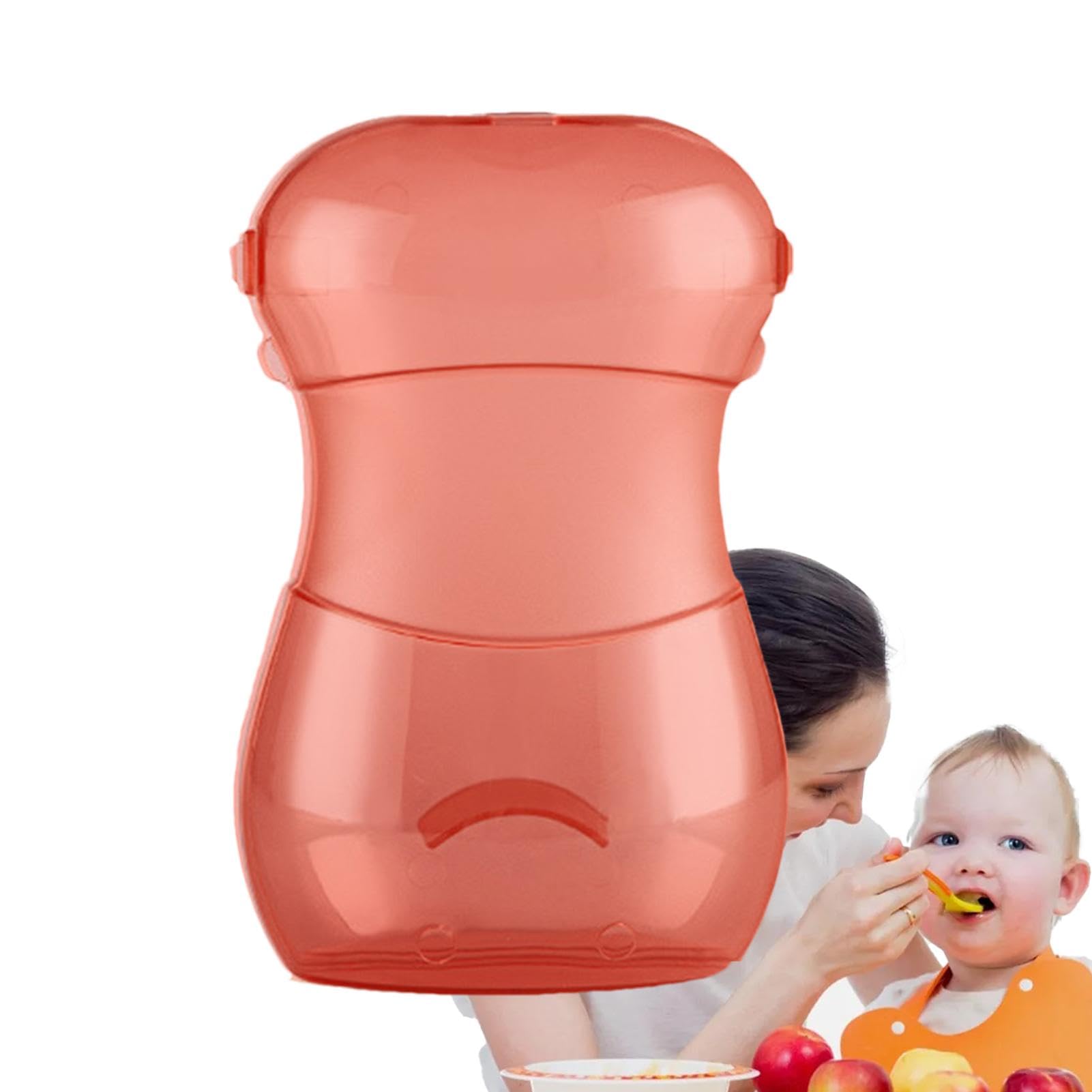 Pokronc Baby Food Containers - Leak-Proof Squeeze Pouch Holder for Baby Food & Fruit Puree | Multipurpose Snack Pouch Organizer for Drinks, Yogurt & On-the-Go Feeding | Perfect for Daycare, Travel & Home Use