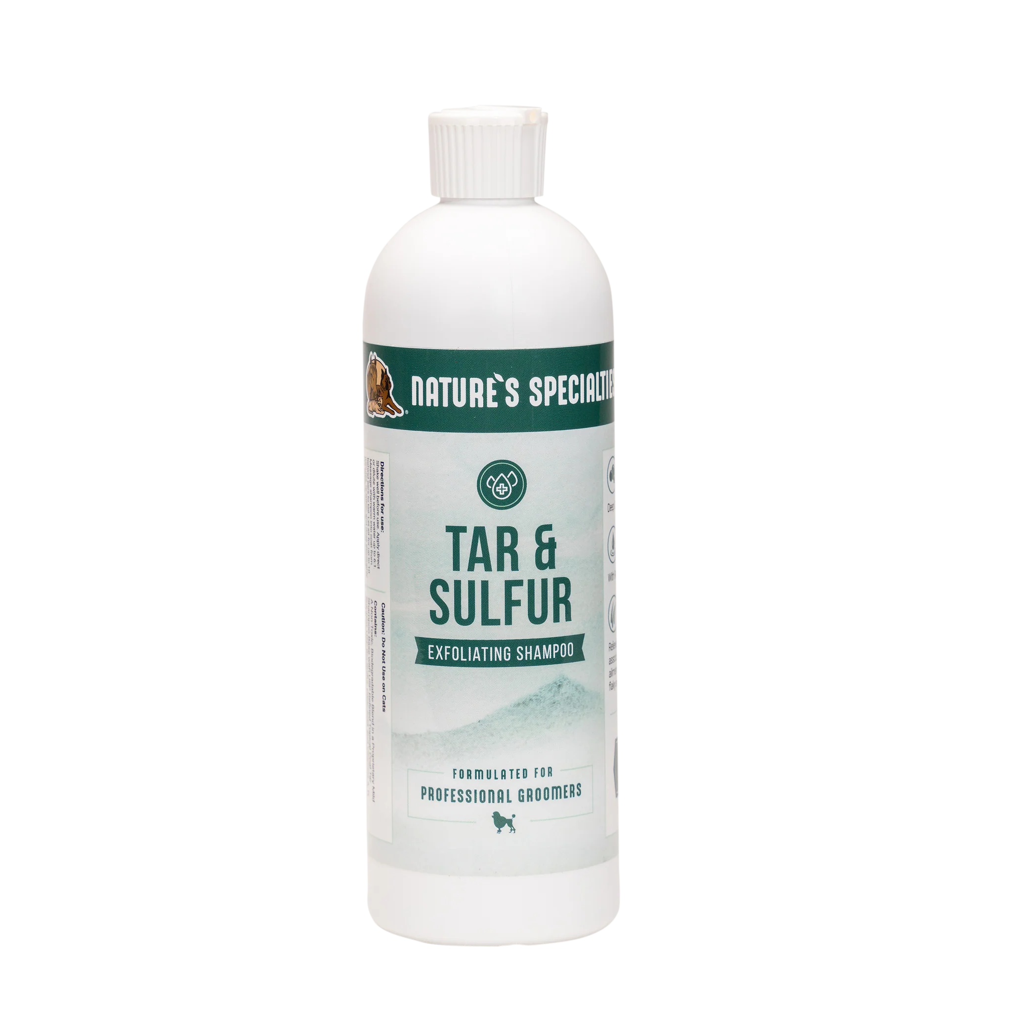 Nature's Specialties Tar & Sulfur Shampoo for Scalp Treatment - Psoriasis, Dandruff & Seborrheic Dermatitis Relief - Medicated Shampoo for Itchy Scalp & Flakes - Perfect for Daily Hair Care Routine