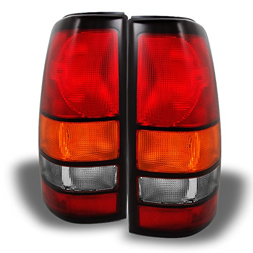 AKKON Red Clear LED Tail Lights Brake Lamps Replacement Pair for GMC Sierra Pickup Truck - High Visibility & Durable Design for Night Driving & Off-Road Adventures