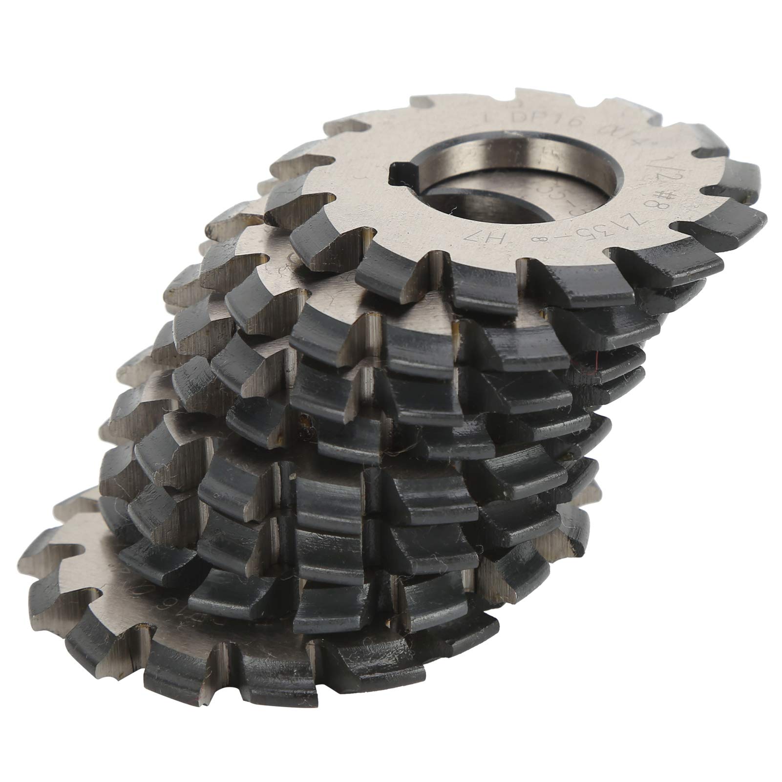 8Pcs High-Speed Steel Involute Gear Milling Cutter Set - 14.5° Pressure Angle, 55mm & 22mm - Precision Cutting Tools for Metalworking & CNC Machining - Perfect for Gear Manufacturing, Automotive Repairs, and Industrial Equipment Maintenance