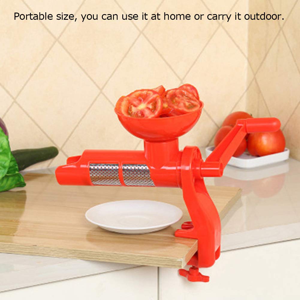 Best Manual Juicer for Fruits - Multi-Purpose Plastic Fruit Squeezer with Removable Parts - Perfect for Home Kitchen, Camping & Healthy Juicing