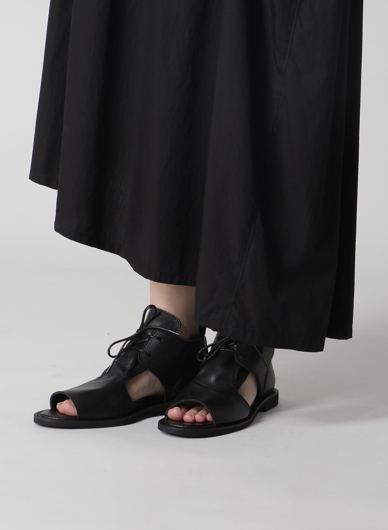 Women's Cotton Broadcloth Asymmetrical Skirt with Right Tuck - Breathable Summer Dress for Casual Outings & Beach Vacations