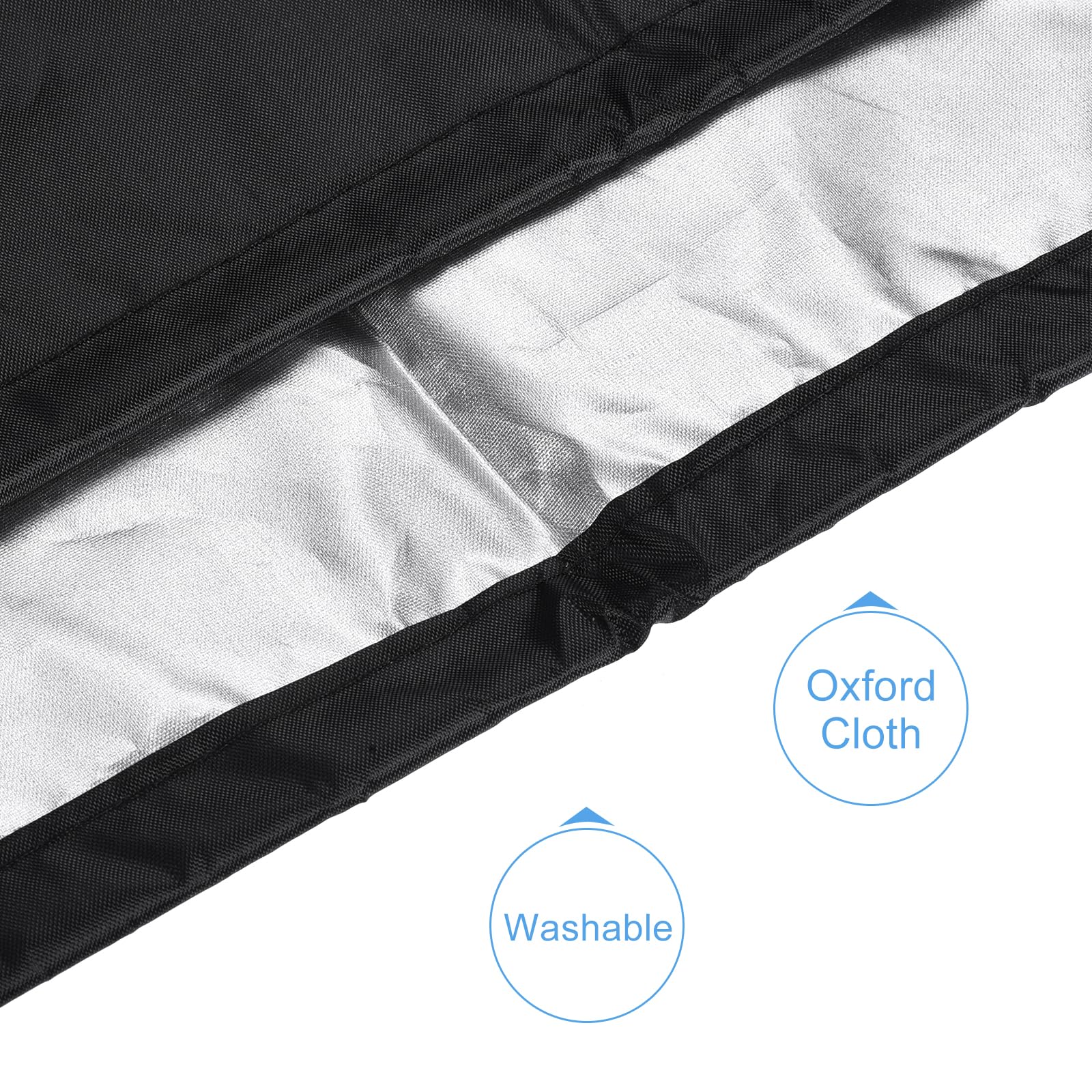 Universal Monitor & Printer Dust Cover - 27.6x17.7x11.8 Inch Oxford Fabric, Anti-Static, Waterproof Protective Sleeve for Computers, Printers, Scanners - Perfect for Home Office, Studio & Workspace Protection (Black)