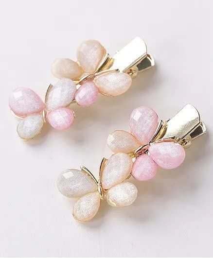 Korean Style Hair Clips for Women & Girls - Floral & Butterfly Hairpins Set of 5 | Elegant Hair Accessories for Parties, Weddings & Daily Wear