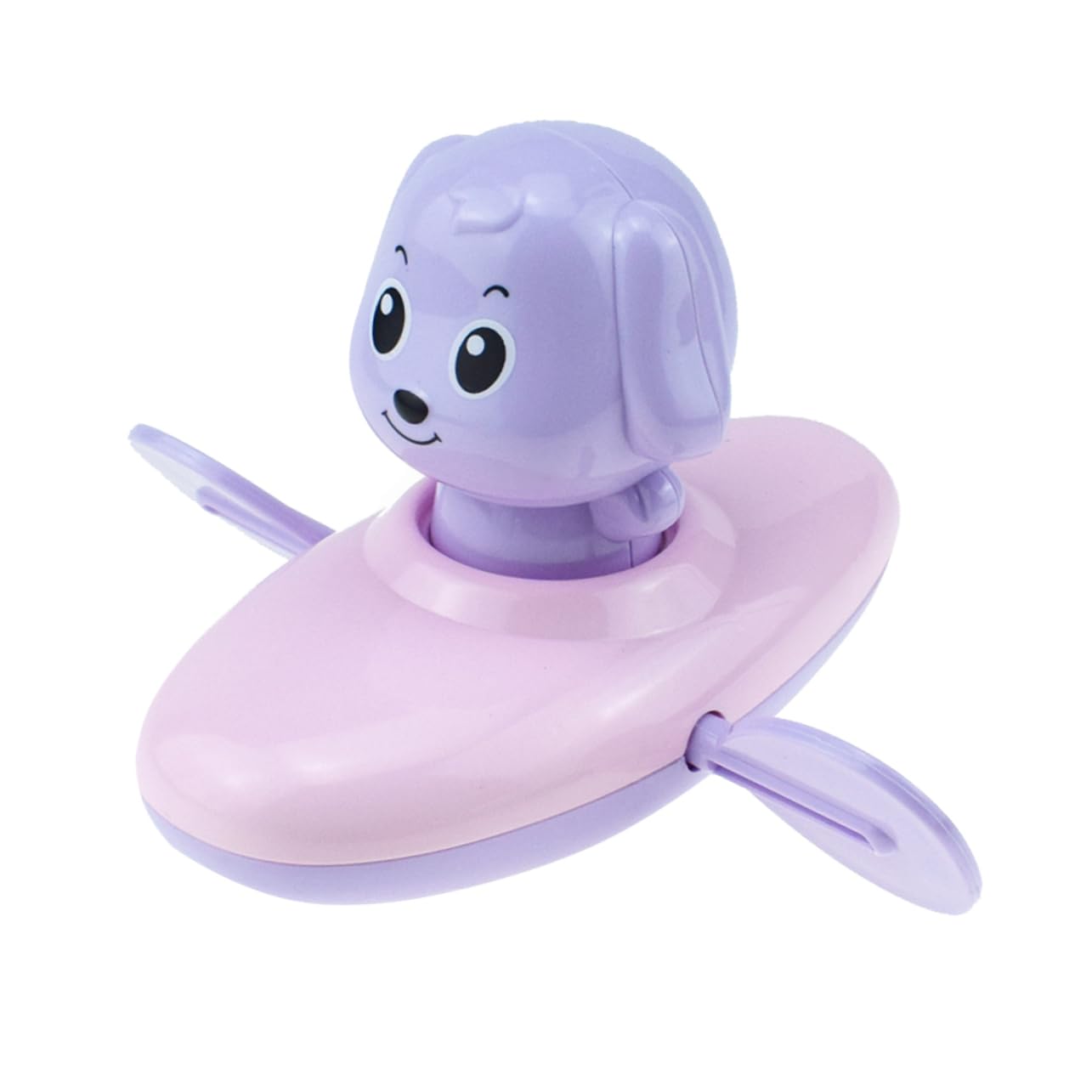 6 Pcs Cute Puppy Rowing Boat Bath Toys for Toddlers - Fun Bathtub Water Play Set for Kids, Baby Shower Gift Idea